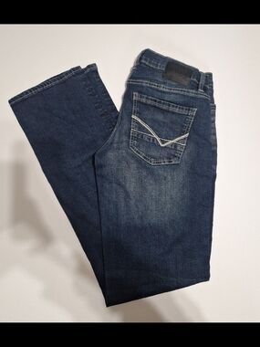 ReClaim Men's Dark Blue Denim Jeans - Classic Straight Fit 30×36
